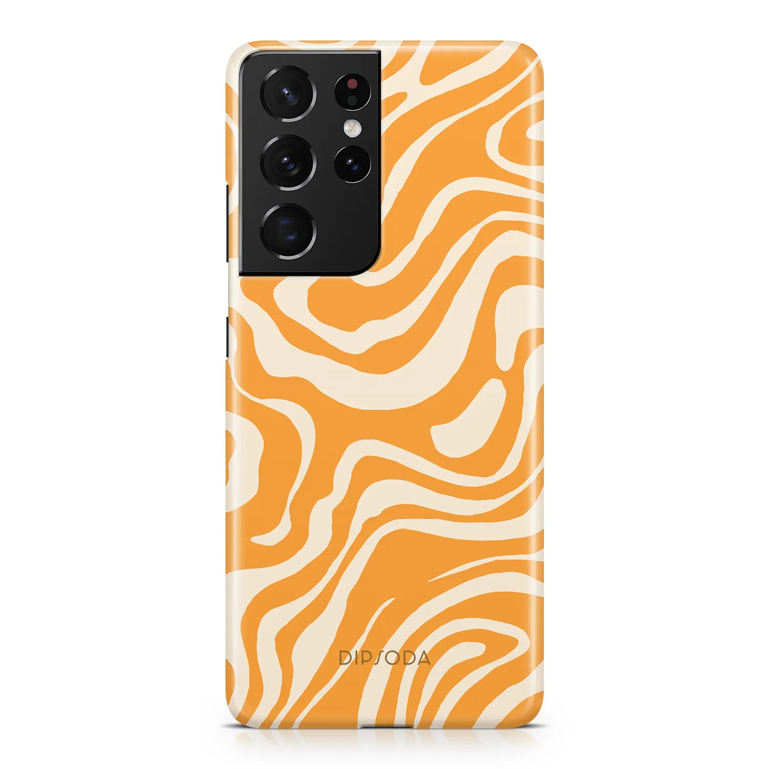 Orange Waves Phone Case