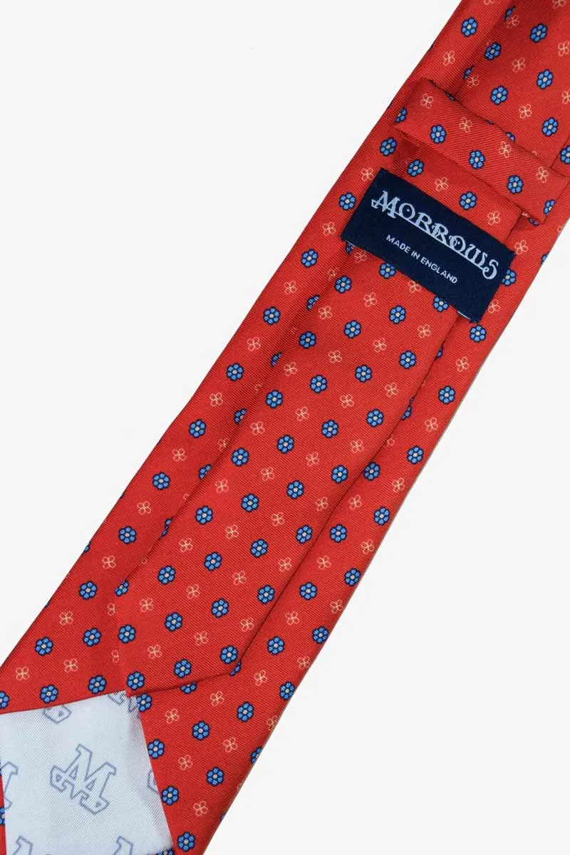 Red Floral Tie