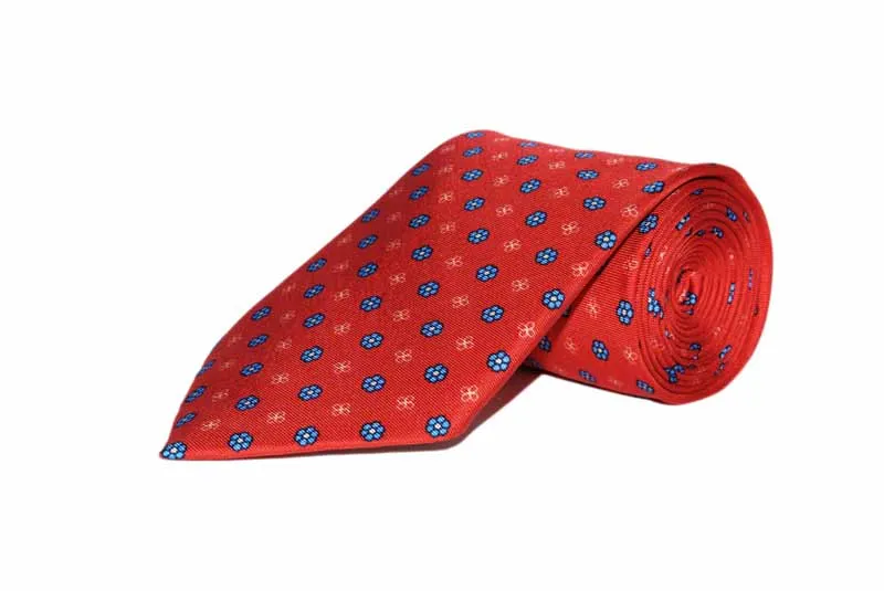 Red Floral Tie