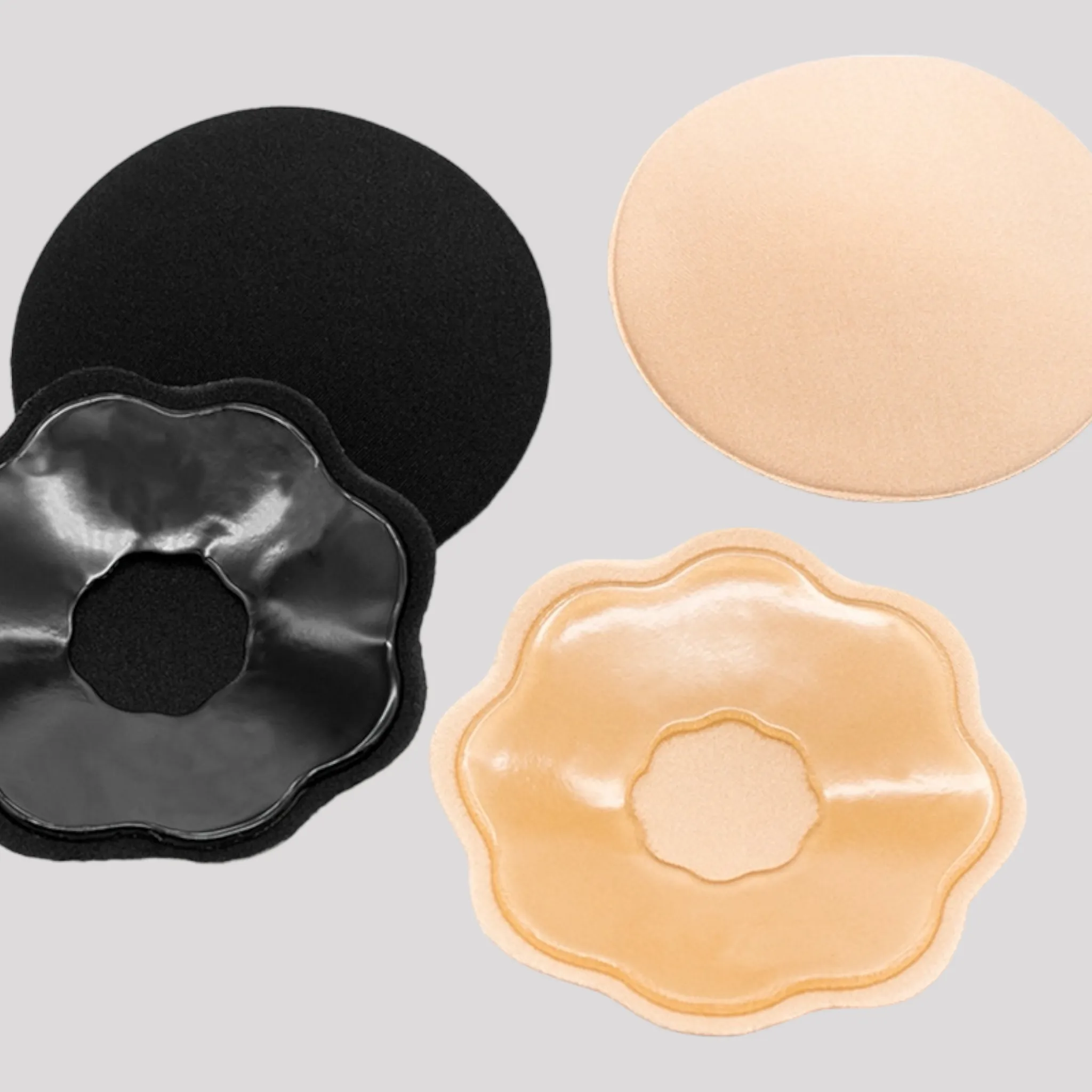 Reusable Self-Adhesive Nipple Cover - Fabric Covered