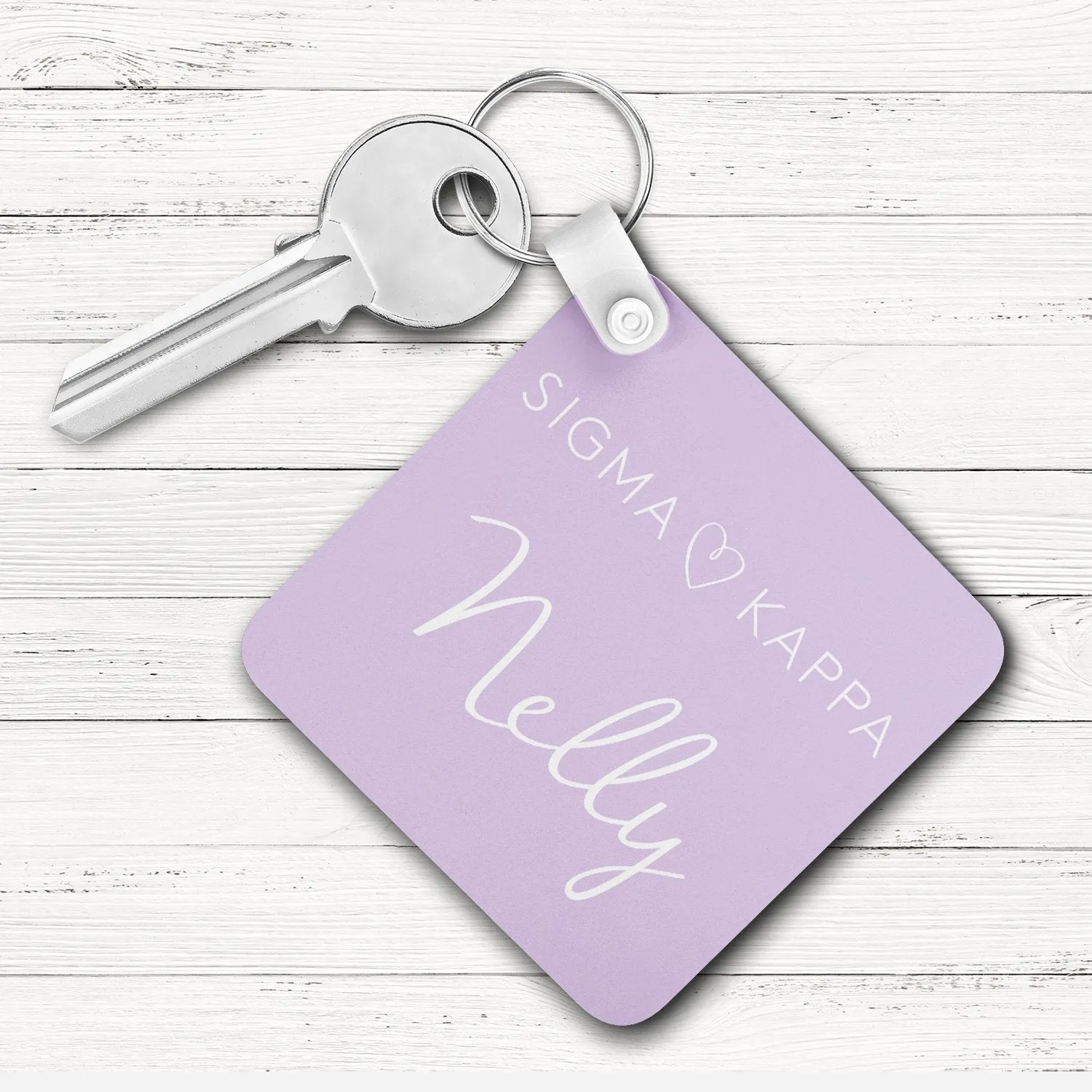 Sigma Kappa Square Key Chain