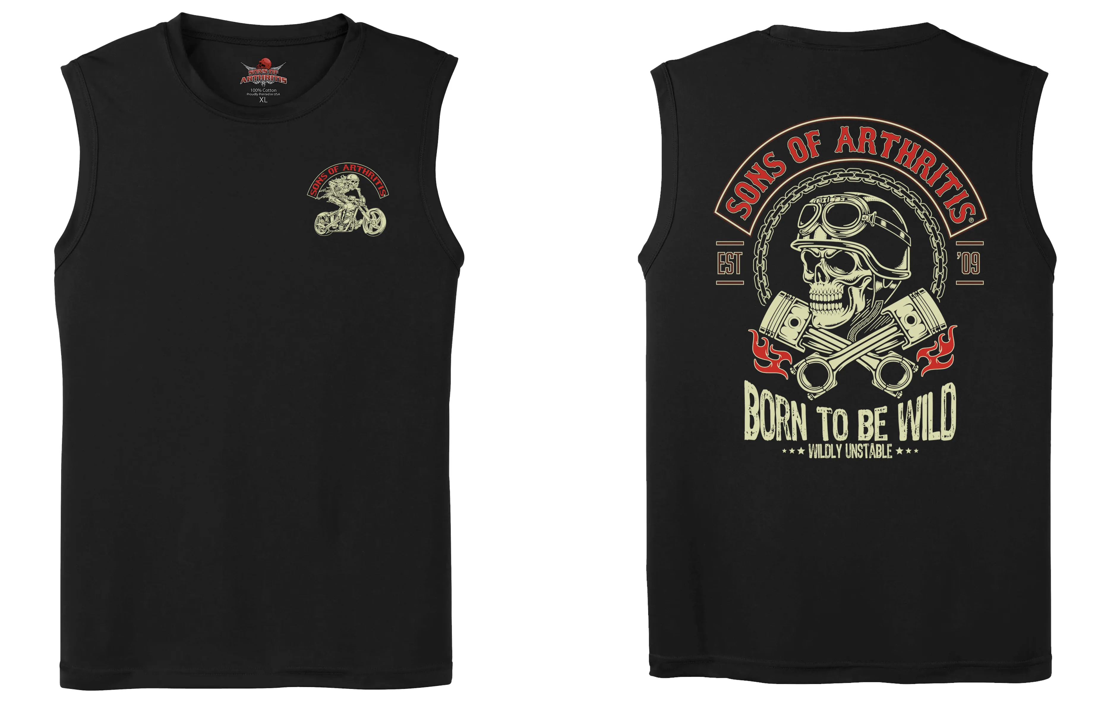 Sons of Arthritis Unstable Chapter - Black (See More Styles)