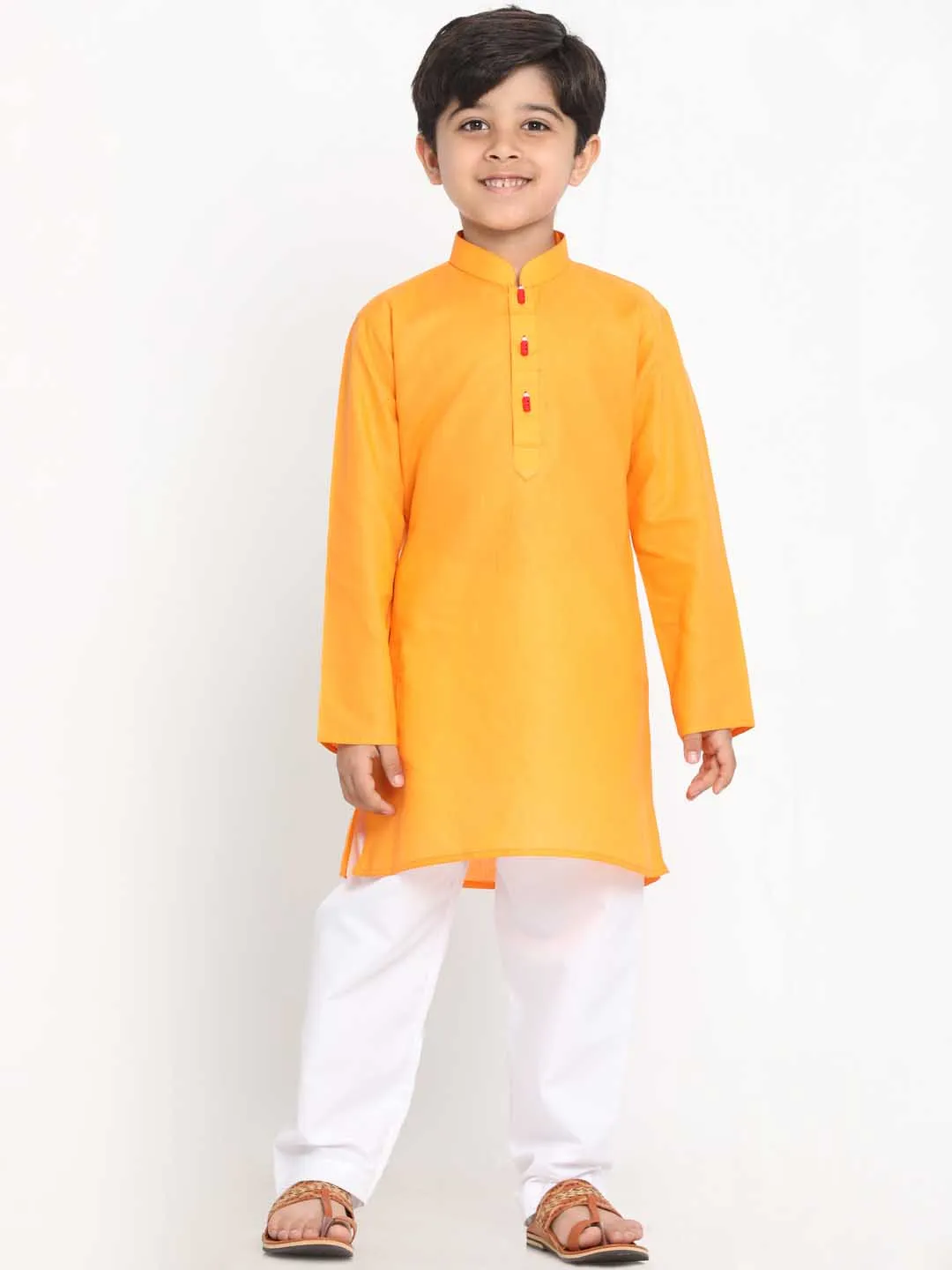 Vastramay Boy's Cotton Kurta and Pyjama Set