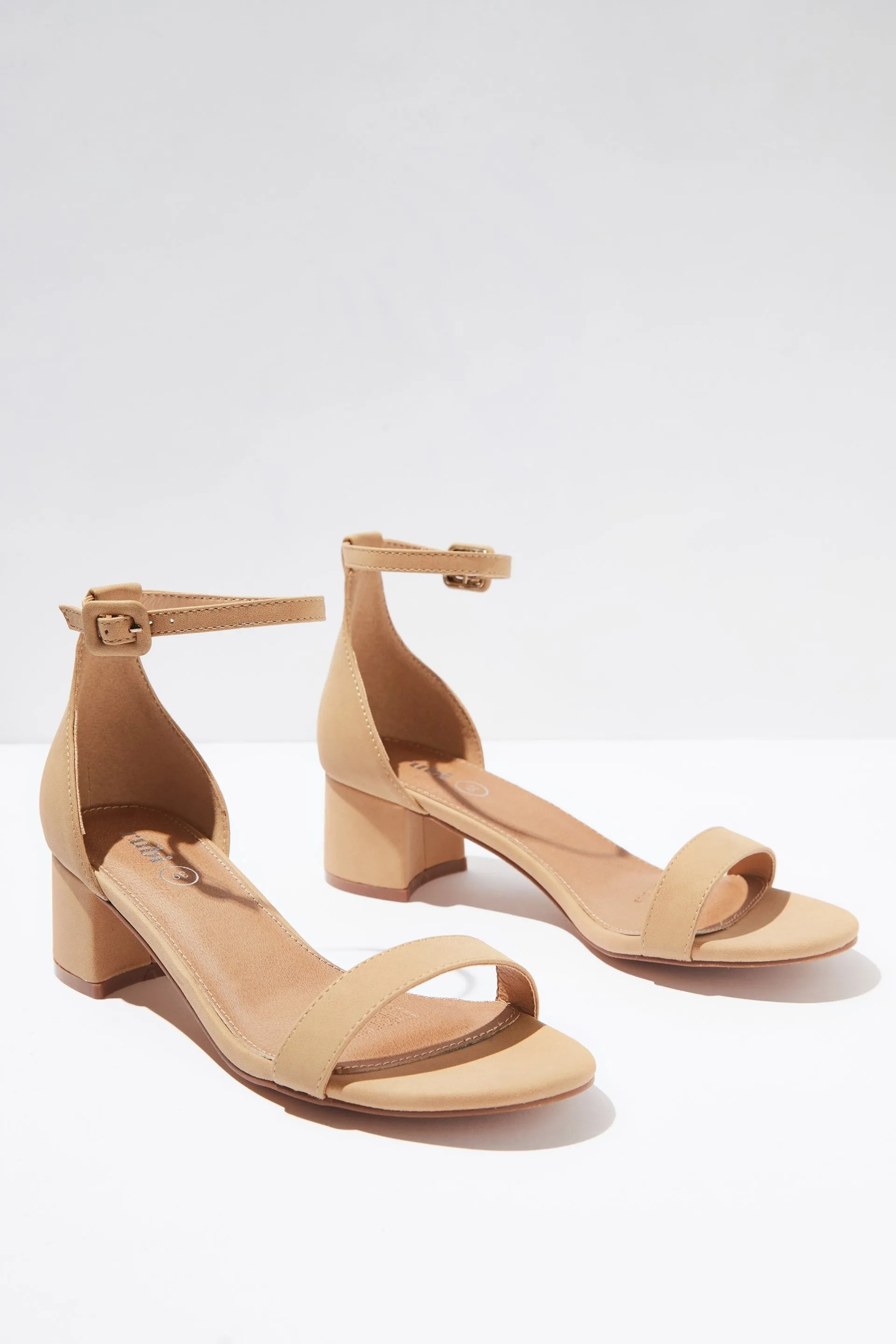 Women Rubi Lizzie Low Block Heel - Cinnamon Nubuck