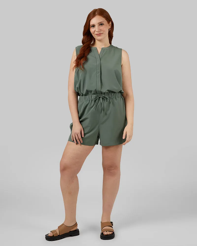 WOMEN'S FLYWEIGHT WOVEN ROMPER